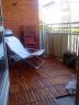 Så här ser balkongen 'aka mitt rum' ut i dagsläget. Solstolen är ett fynd från Plantagen, endast 149 kr :)